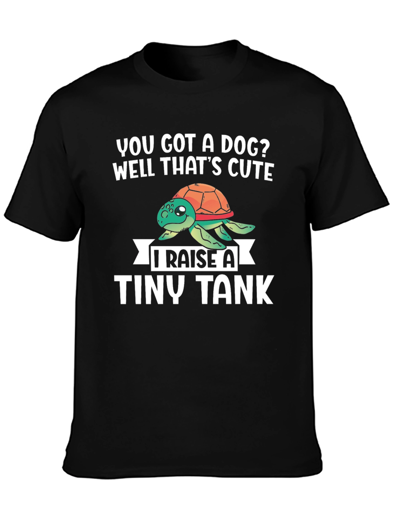 Raise a Tiny Tank Turtle Graphic T-Shirt