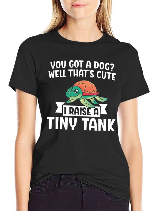 Raise a Tiny Tank Turtle Graphic T-Shirt