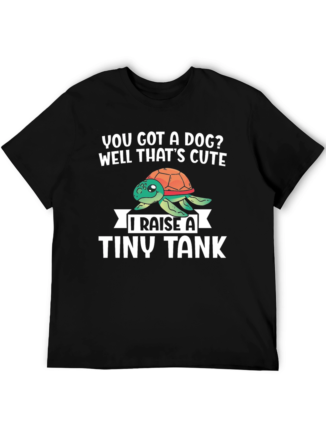 Raise a Tiny Tank Turtle Graphic T-Shirt