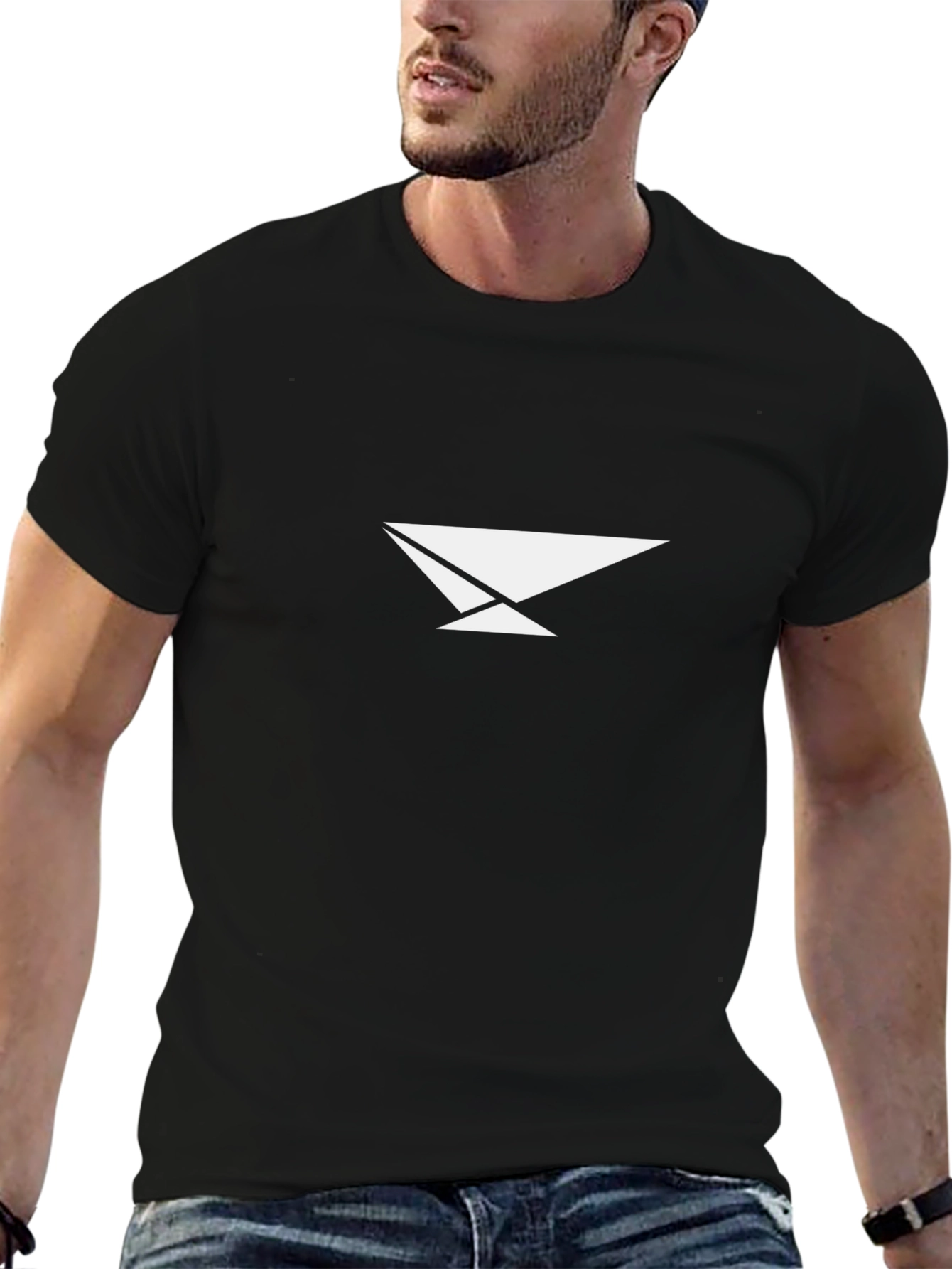 Geometric Graphic Tee - Modern Minimalist Design
