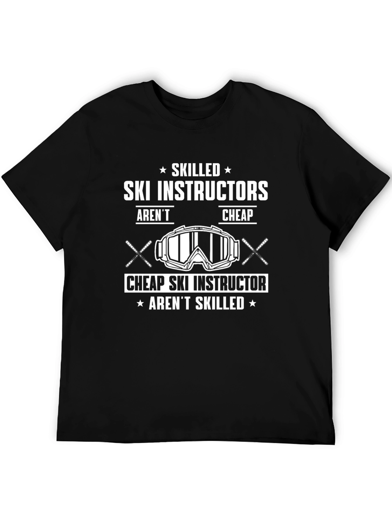 Skilled Ski Instructor Graphic T-Shirt