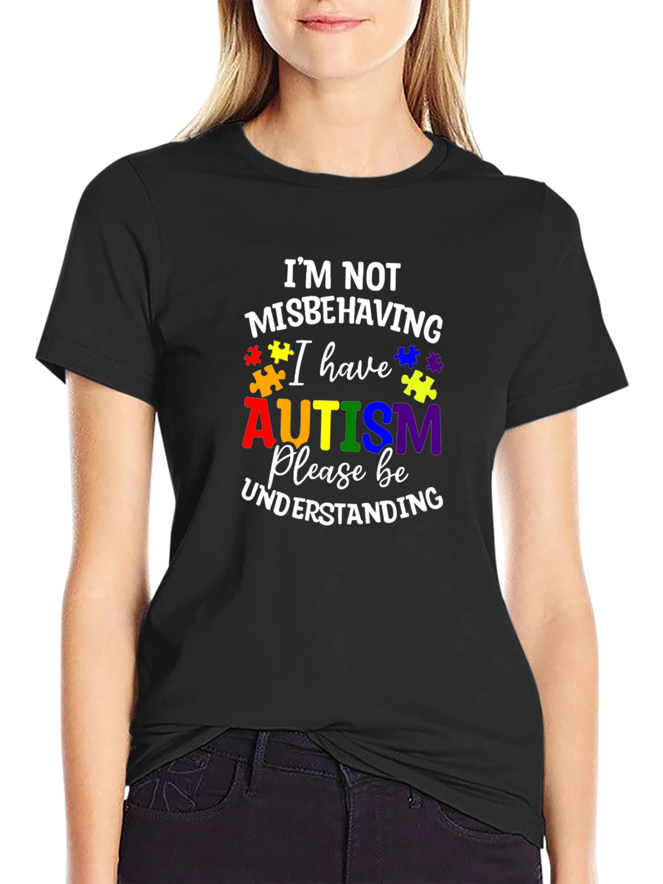 Autism Awareness T-Shirt: Im Not Misbehaving