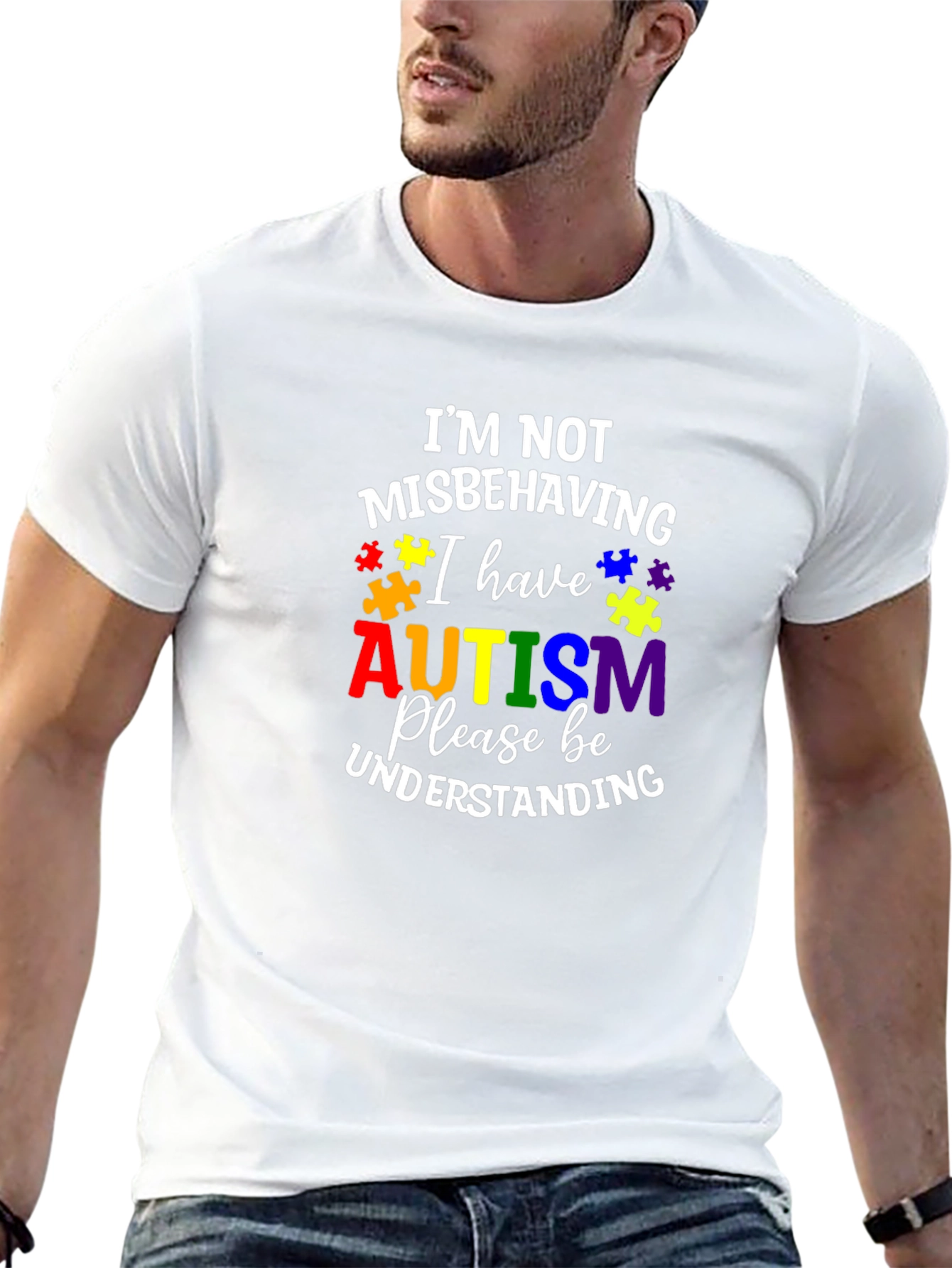 Autism Awareness T-Shirt: Im Not Misbehaving