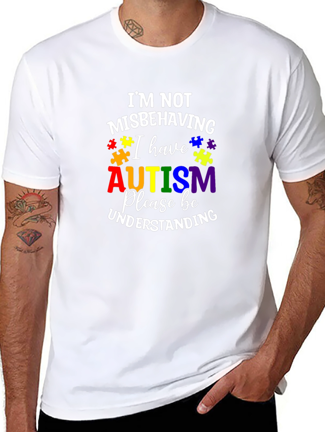Autism Awareness T-Shirt: Im Not Misbehaving