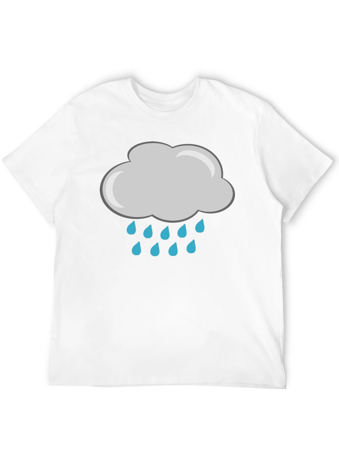 Rainy Day Graphic Tee - Black Cotton T-Shirt