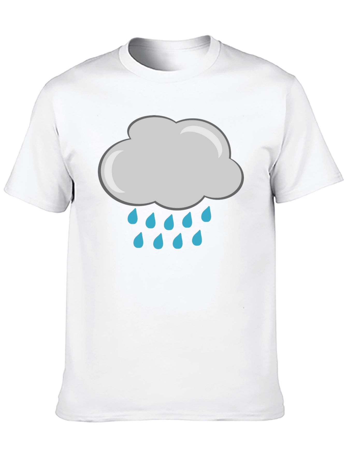 Rainy Day Graphic Tee - Black Cotton T-Shirt