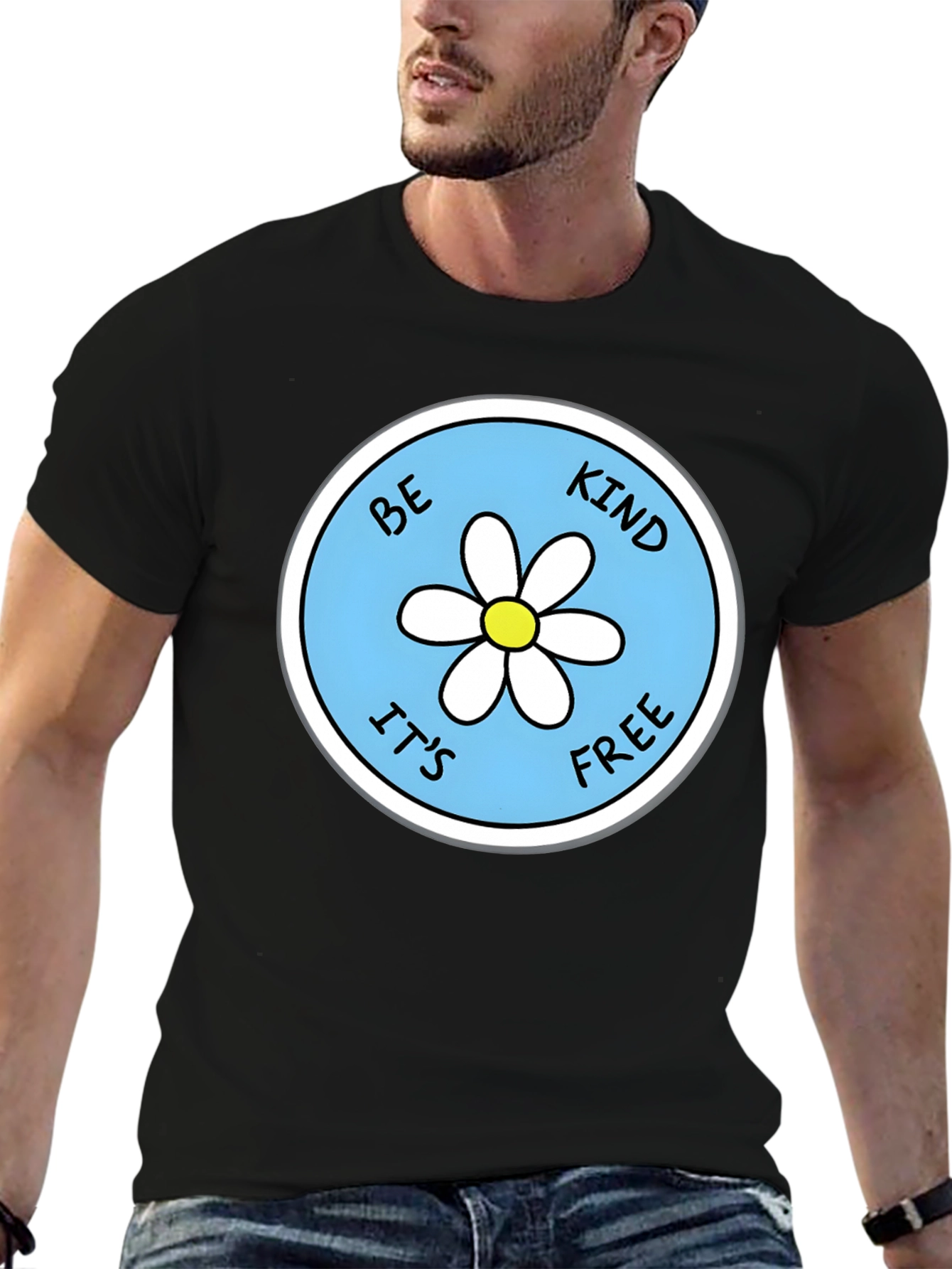 Be Kind Its Free Daisy Graphic Tee