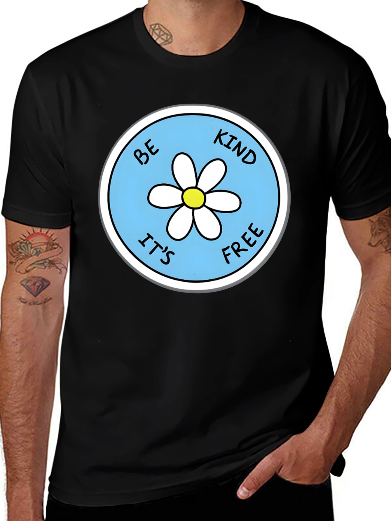 Be Kind Its Free Daisy Graphic Tee