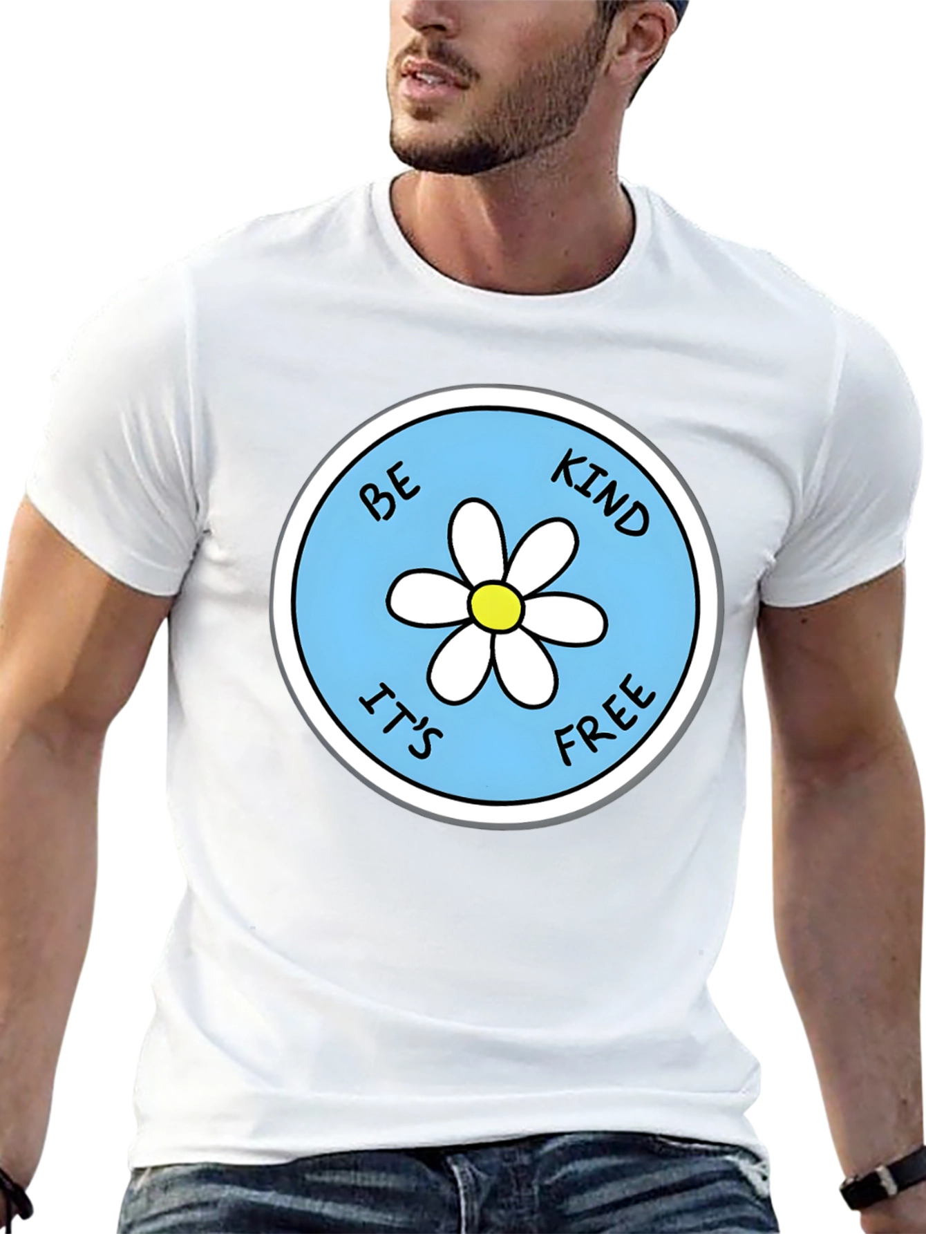 Be Kind Its Free Daisy Graphic Tee