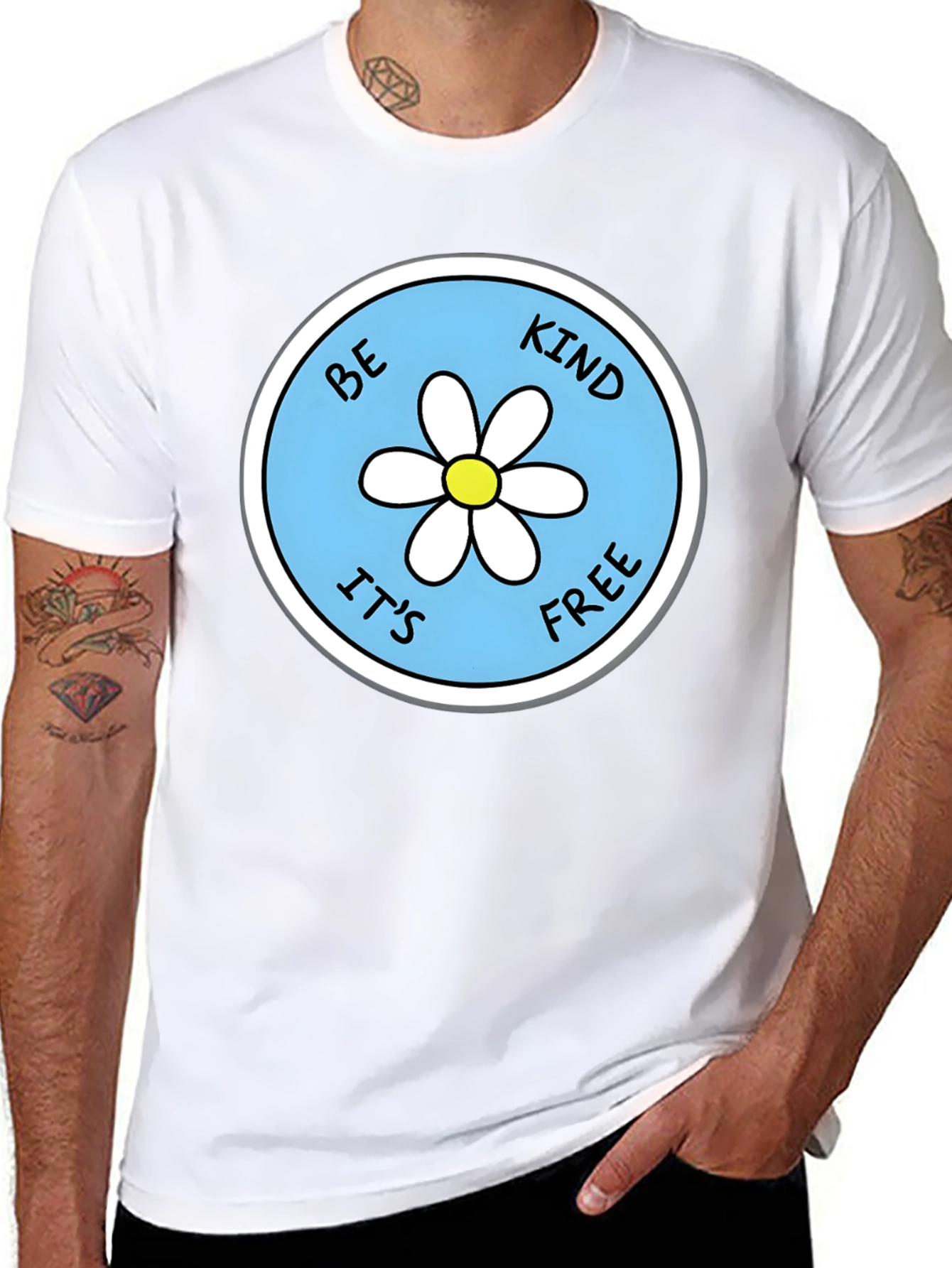 Be Kind Its Free Daisy Graphic Tee