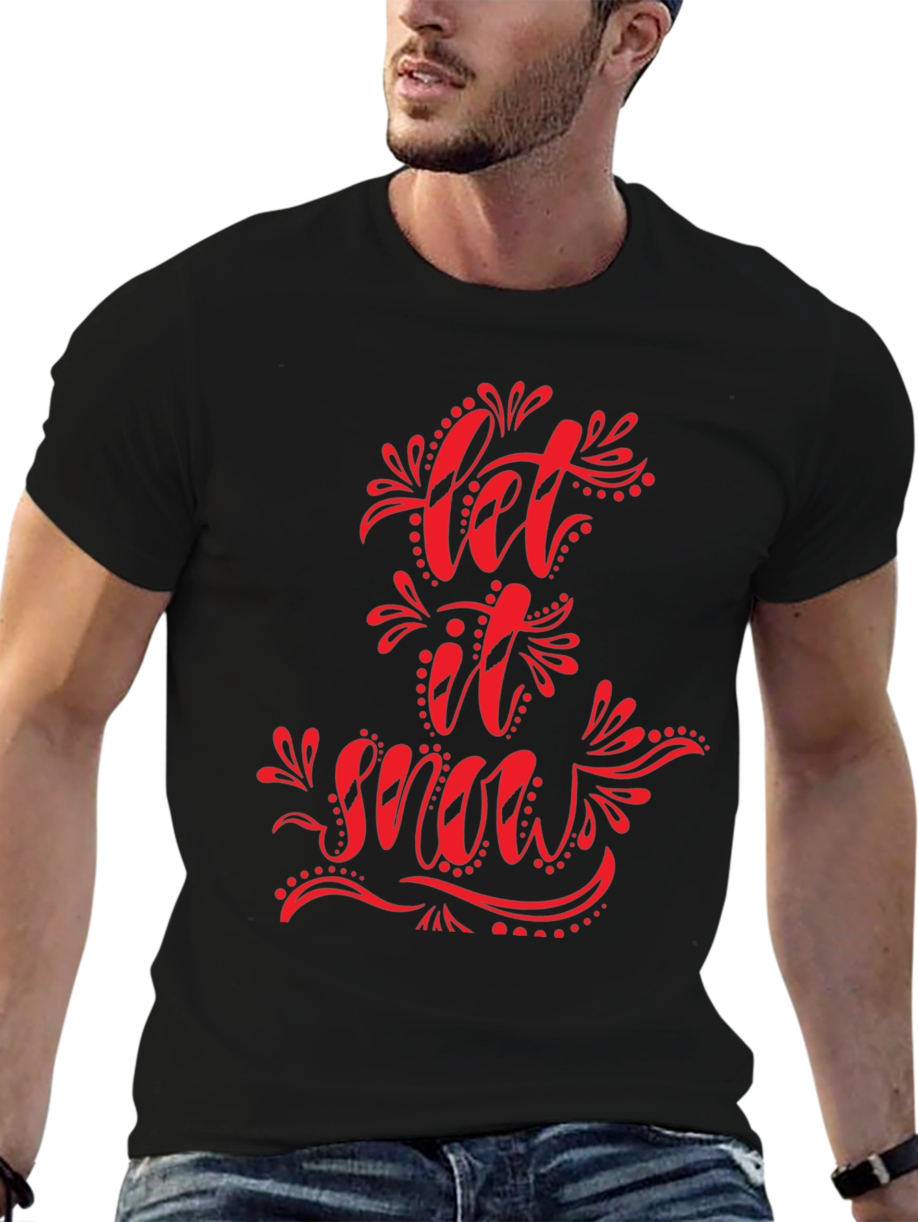 Let It Snow Graphic Tee - Holiday T-Shirt