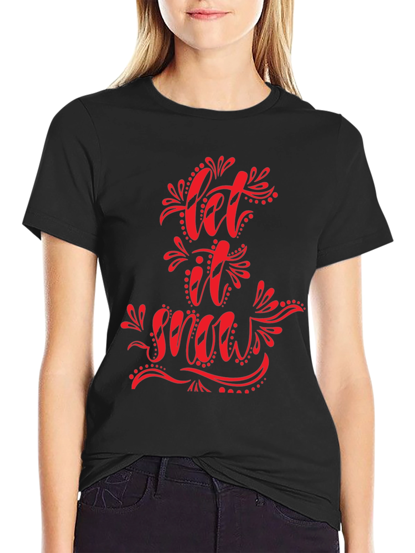 Let It Snow Graphic Tee - Holiday T-Shirt