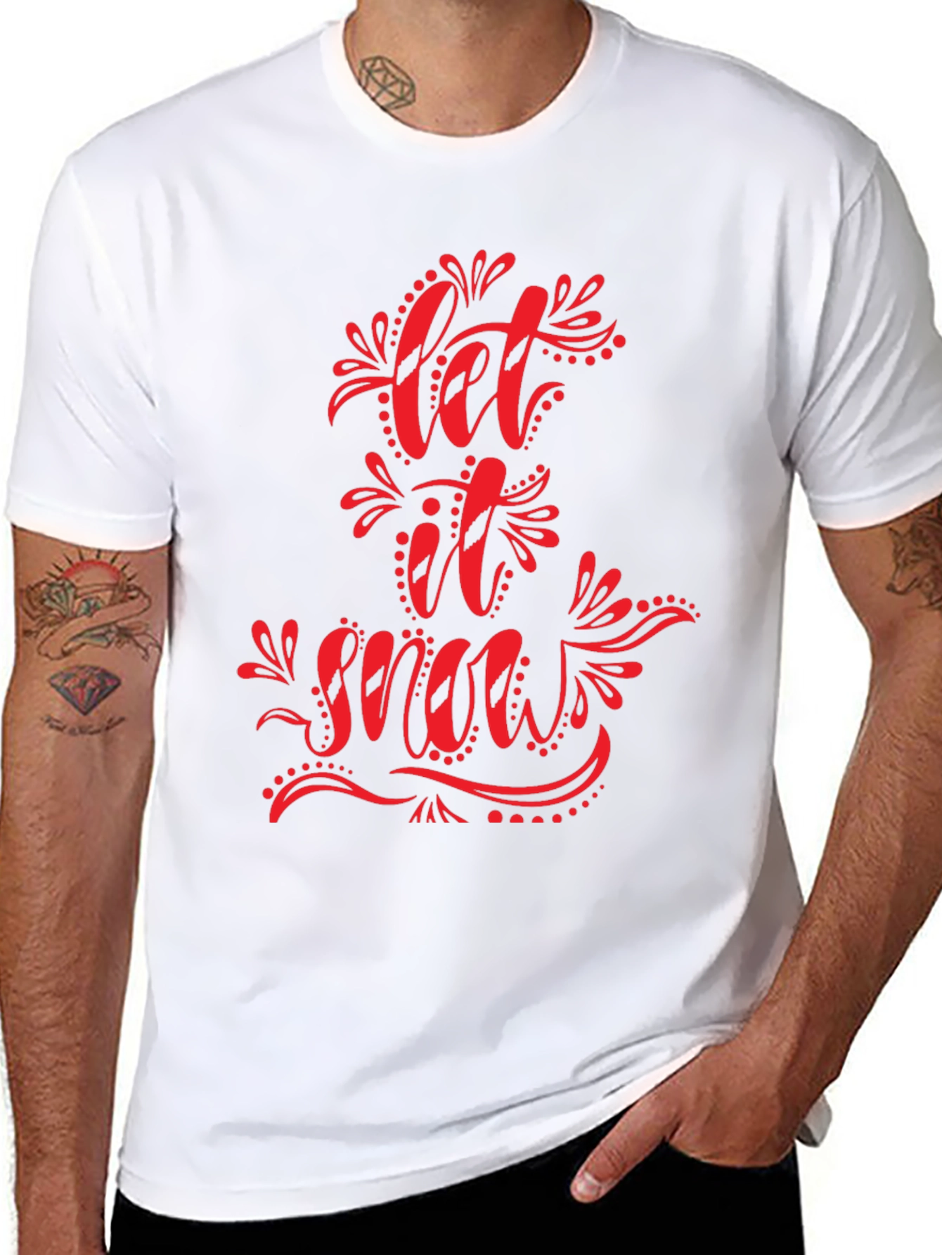 Let It Snow Graphic Tee - Holiday T-Shirt
