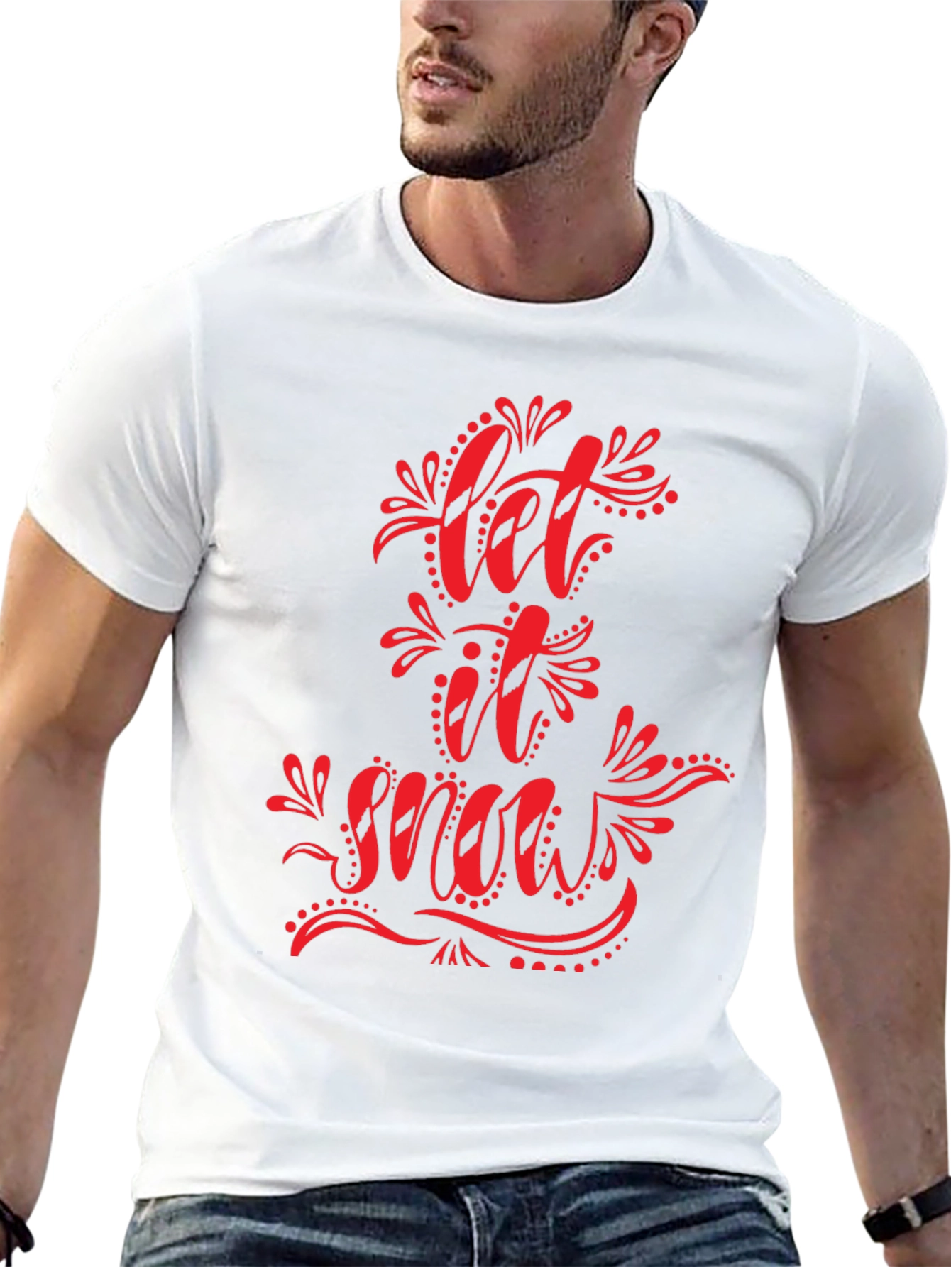 Let It Snow Graphic Tee - Holiday T-Shirt