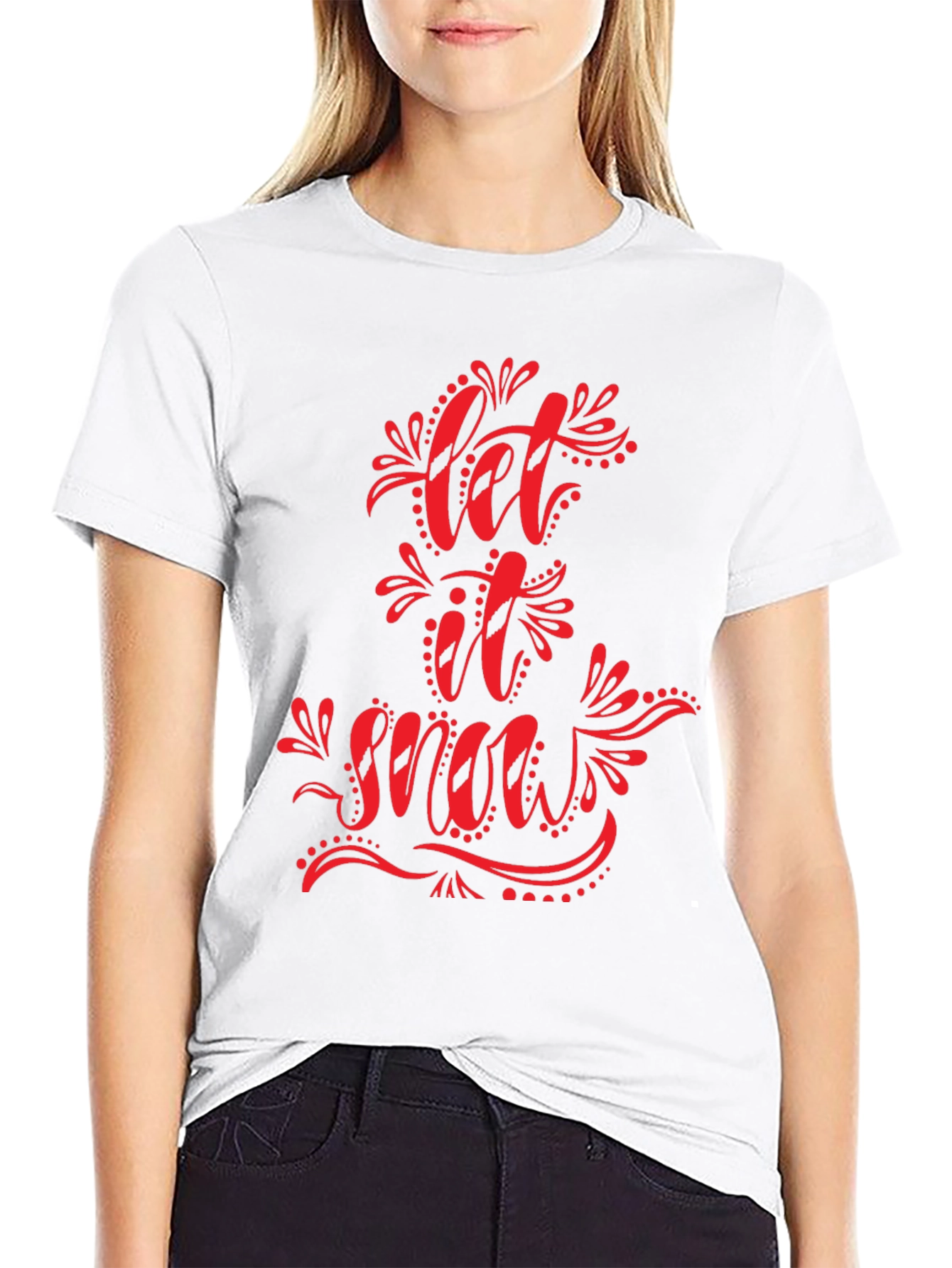 Let It Snow Graphic Tee - Holiday T-Shirt