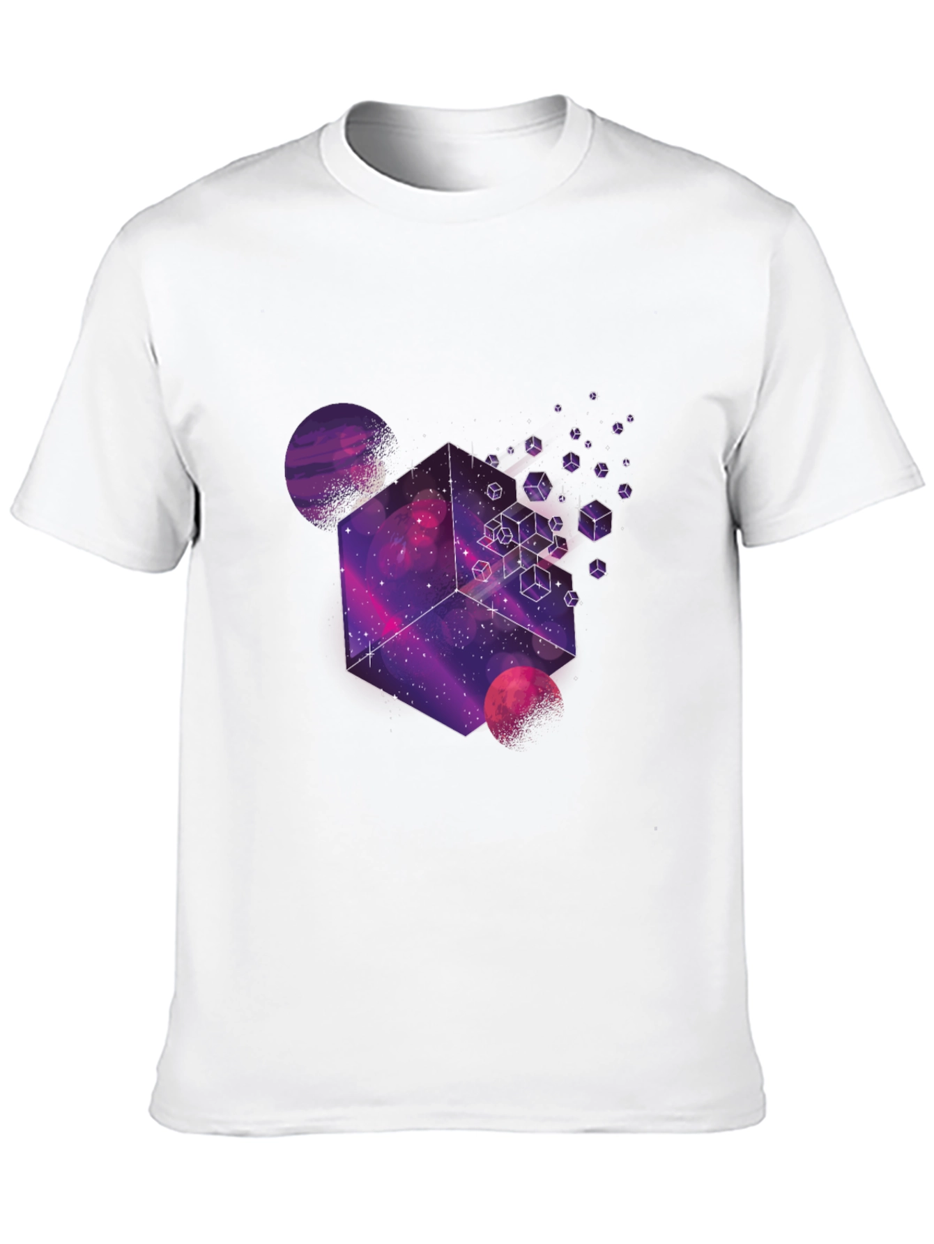 Cosmic Cube Graphic Tee - Black