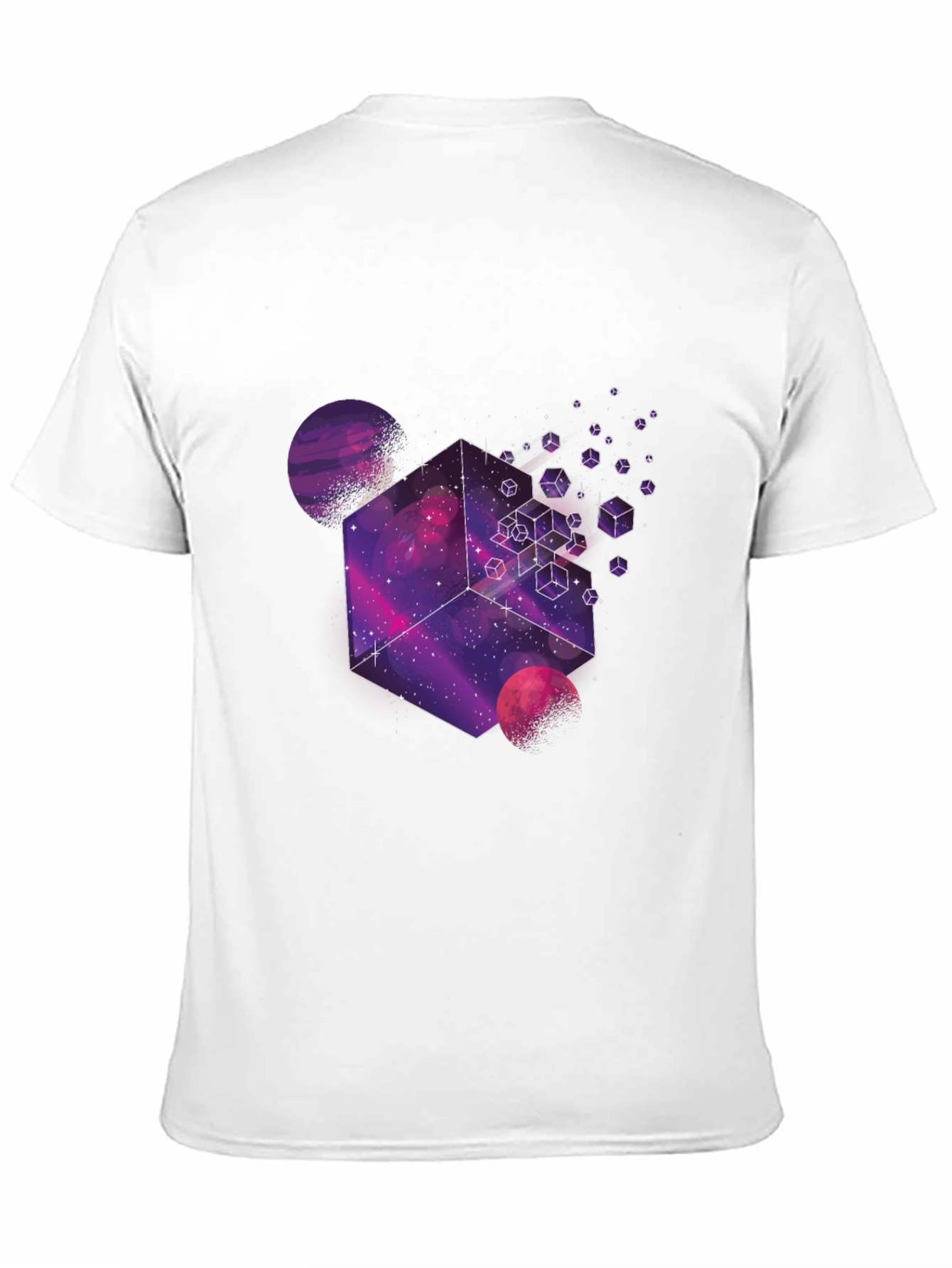 Cosmic Cube Graphic Tee - Black