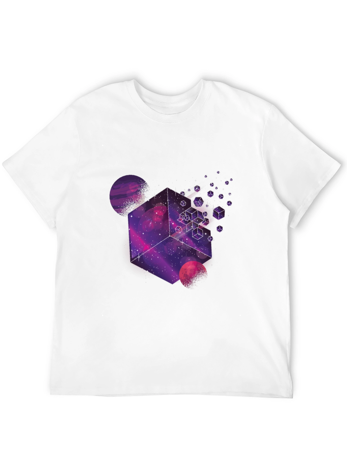 Cosmic Cube Graphic Tee - Black