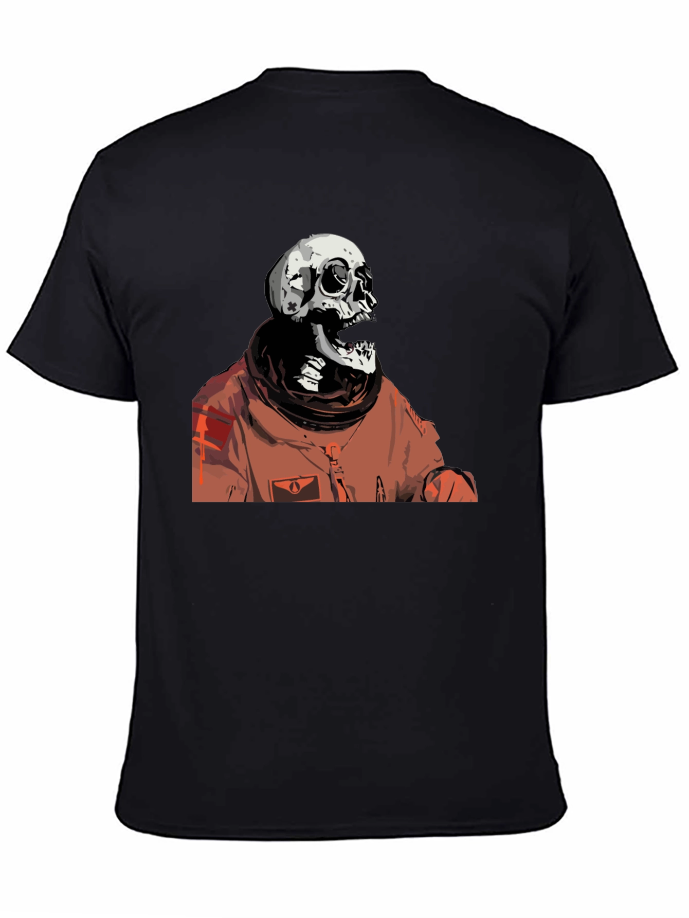 Skull Astronaut Black Graphic T-Shirt