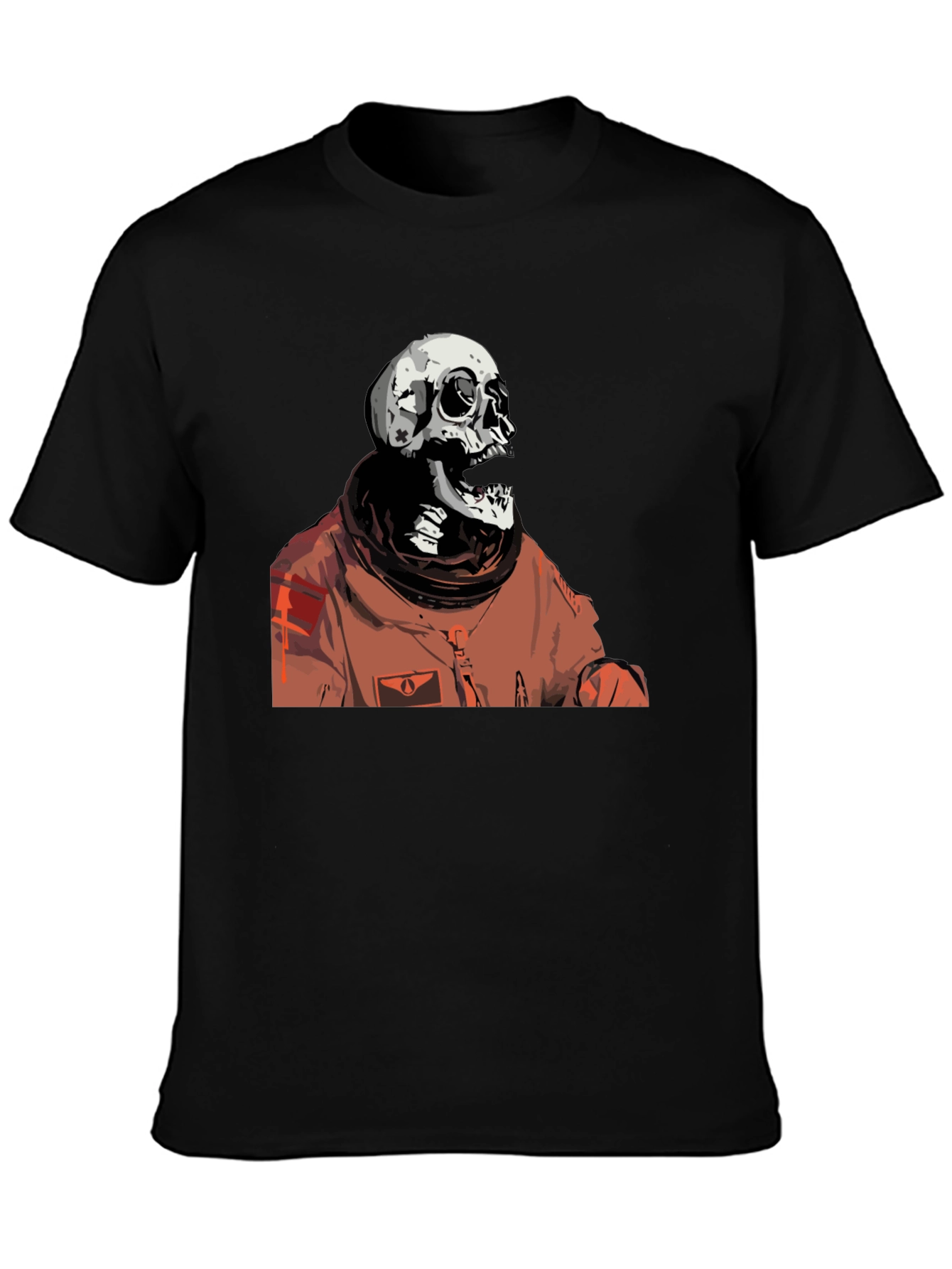 Skull Astronaut Black Graphic T-Shirt