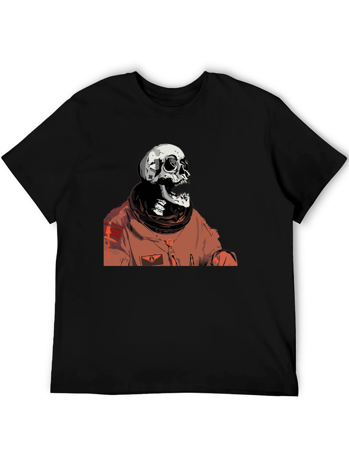 Skull Astronaut Black Graphic T-Shirt