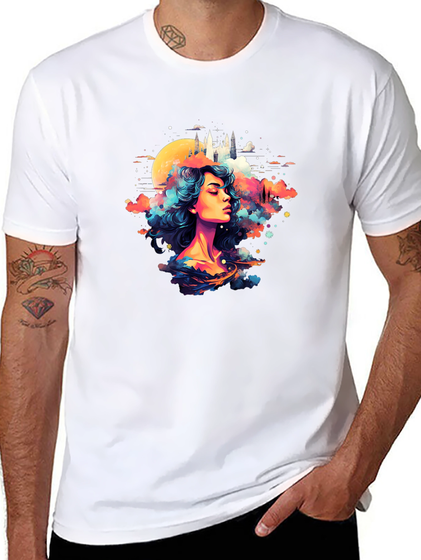 Fantasy Dreamscape Graphic T-Shirt