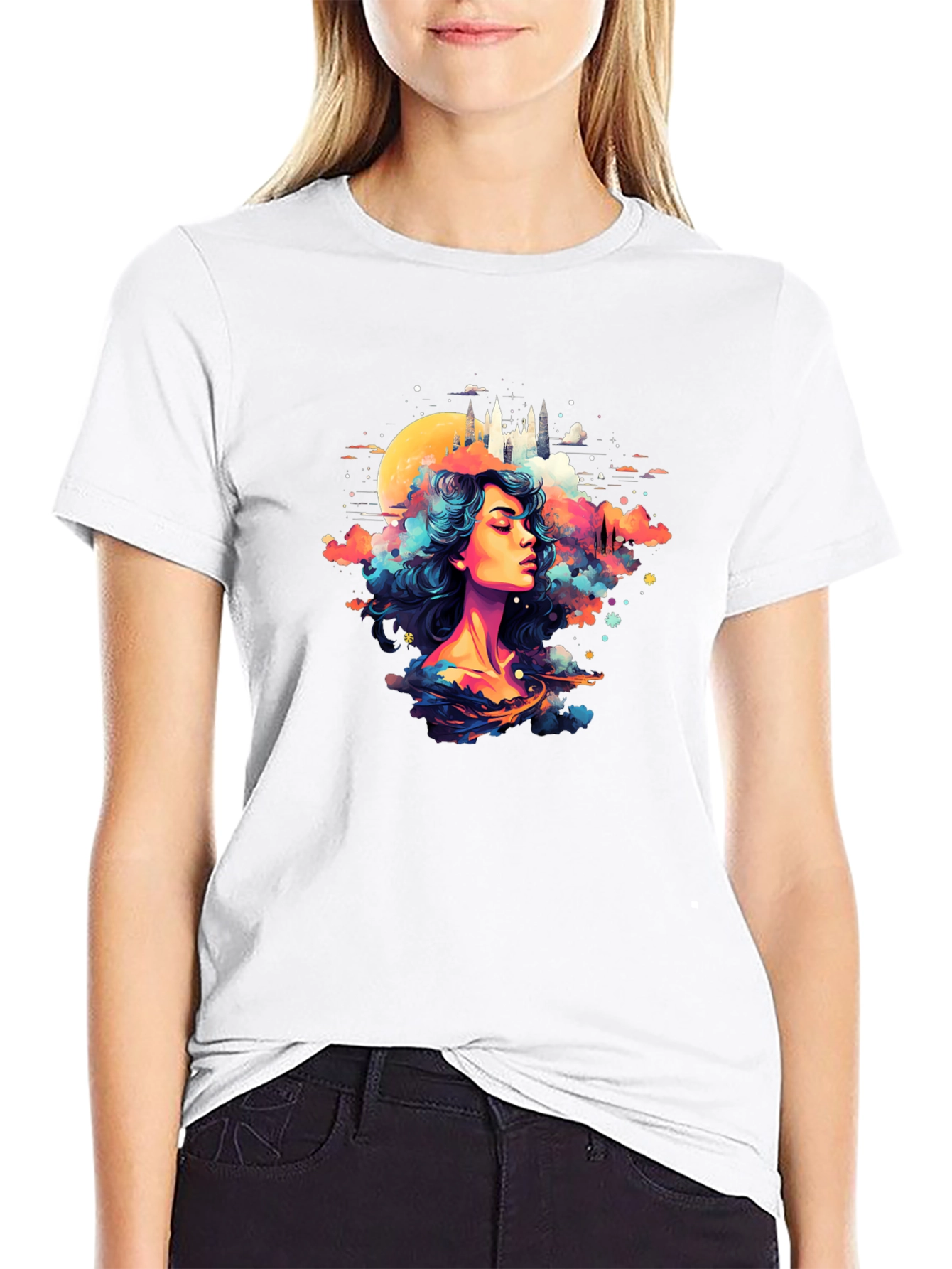 Fantasy Dreamscape Graphic T-Shirt