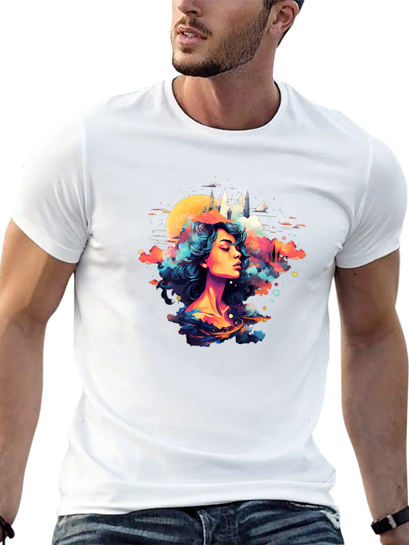 Fantasy Dreamscape Graphic T-Shirt
