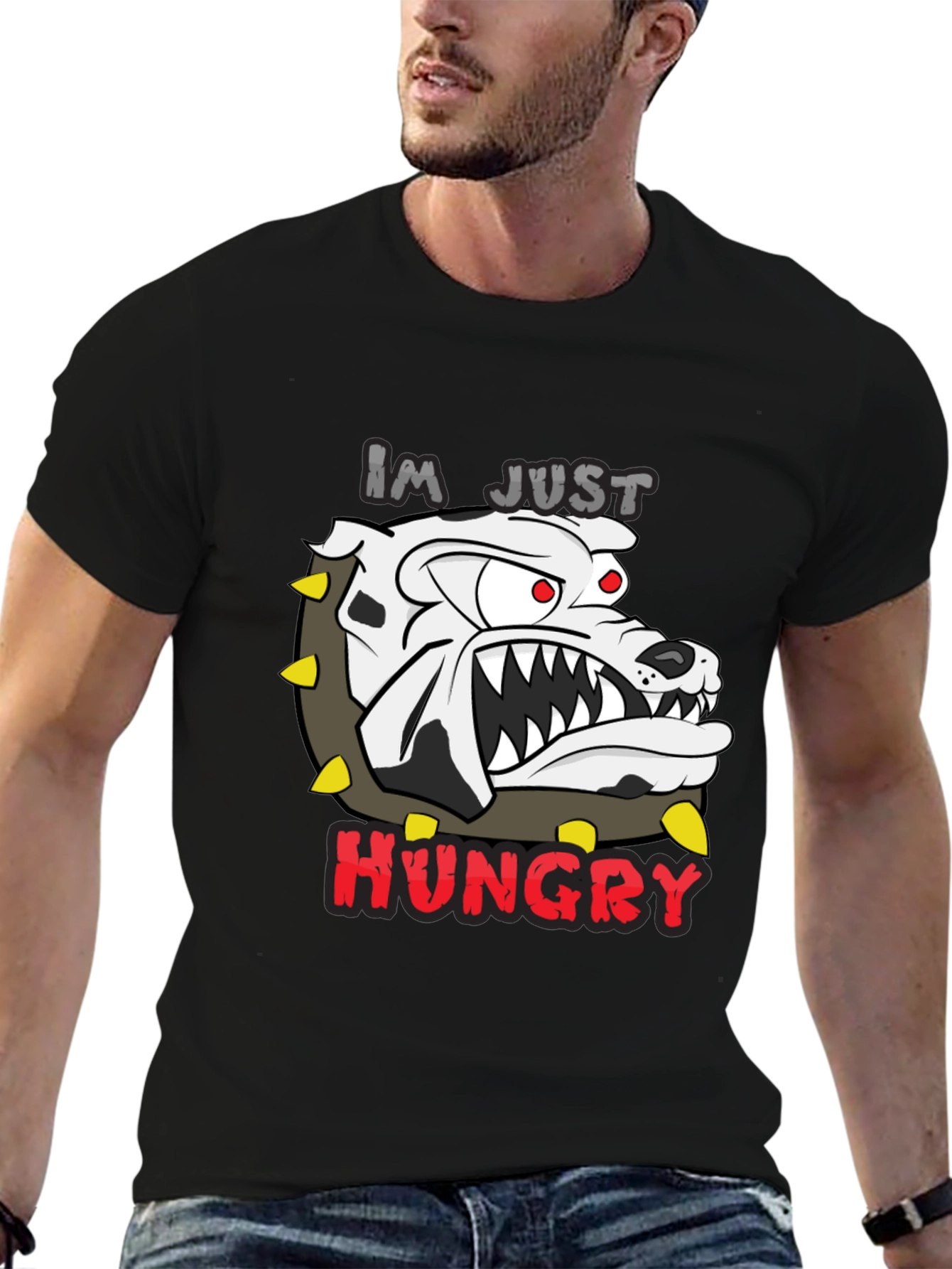Hungry Bulldog Graphic Tee - Mens Black T-Shirt