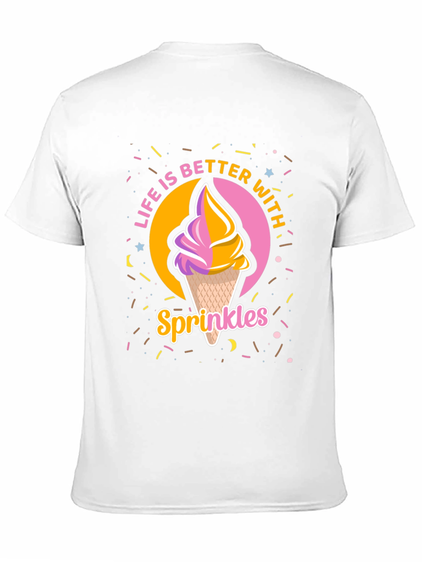 Life is Better with Sprinkles Black T-Shirt