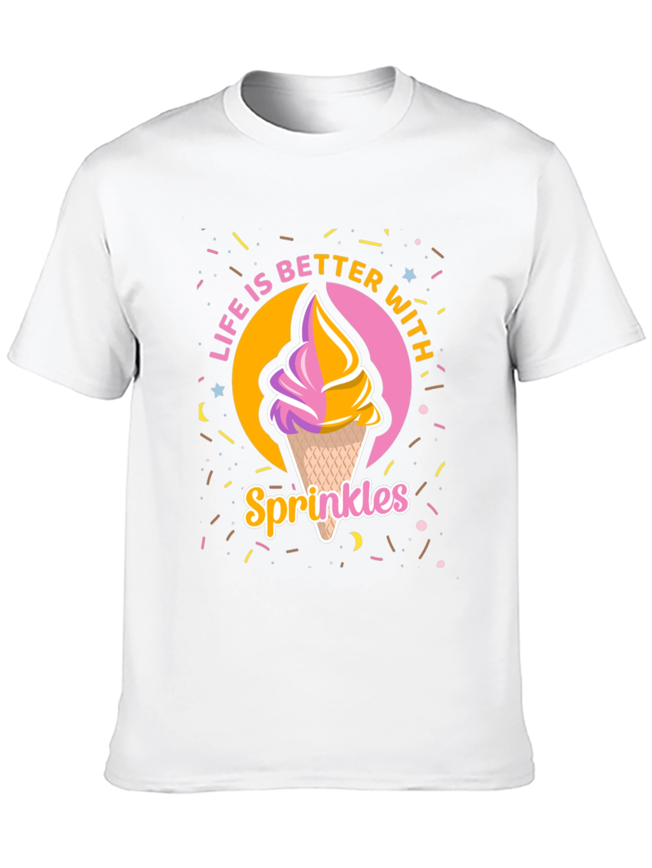 Life is Better with Sprinkles Black T-Shirt