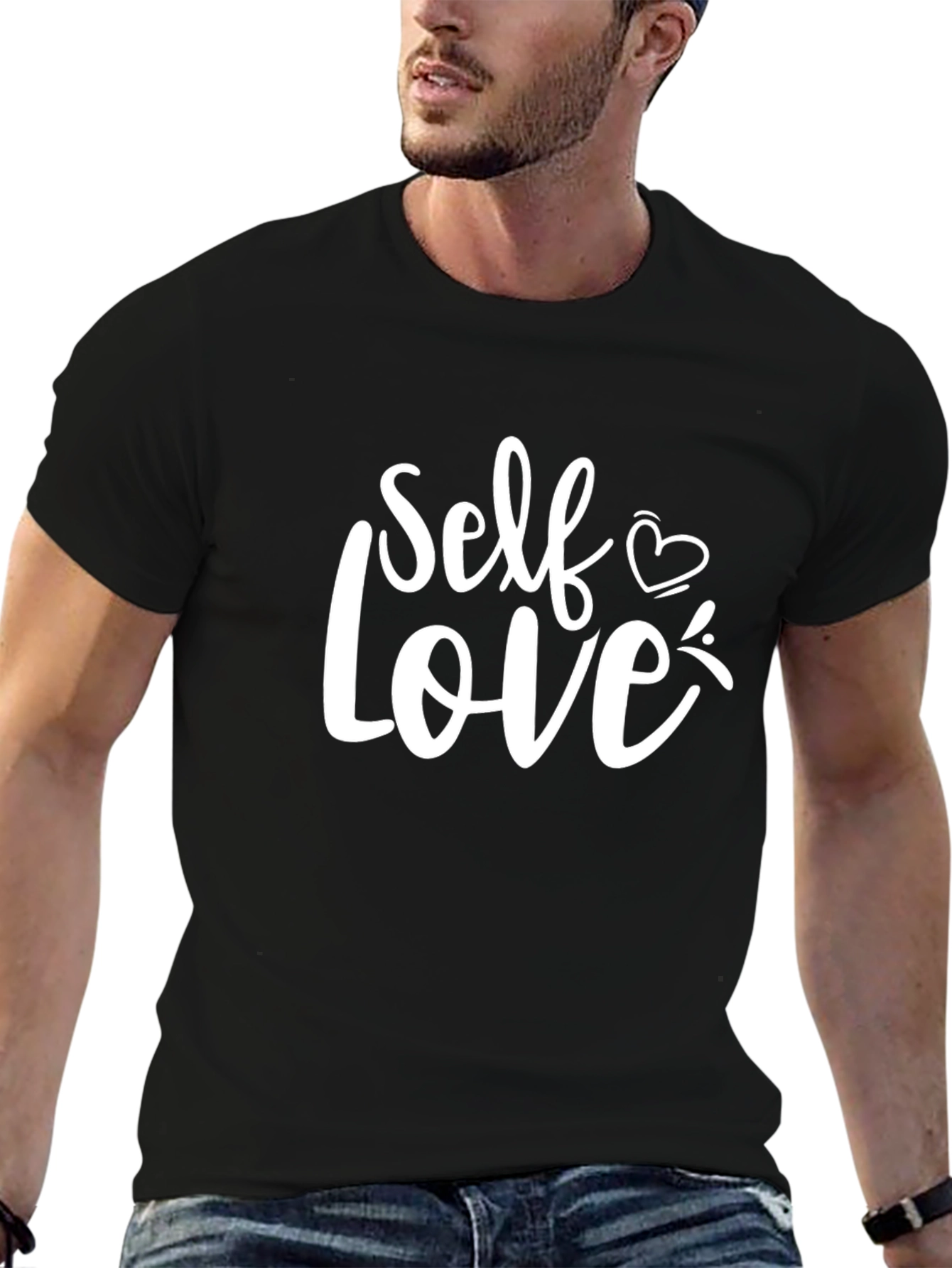 Self Love T-Shirt - Black Cotton Blend