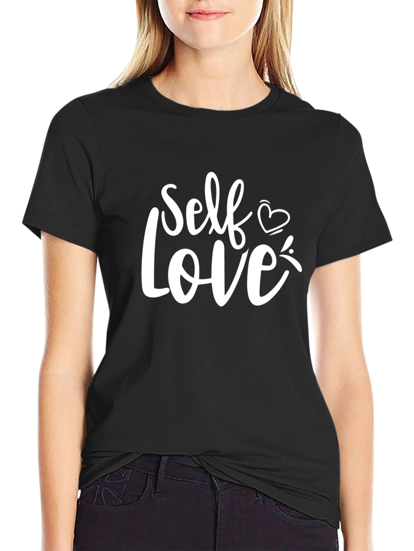 Self Love T-Shirt - Black Cotton Blend
