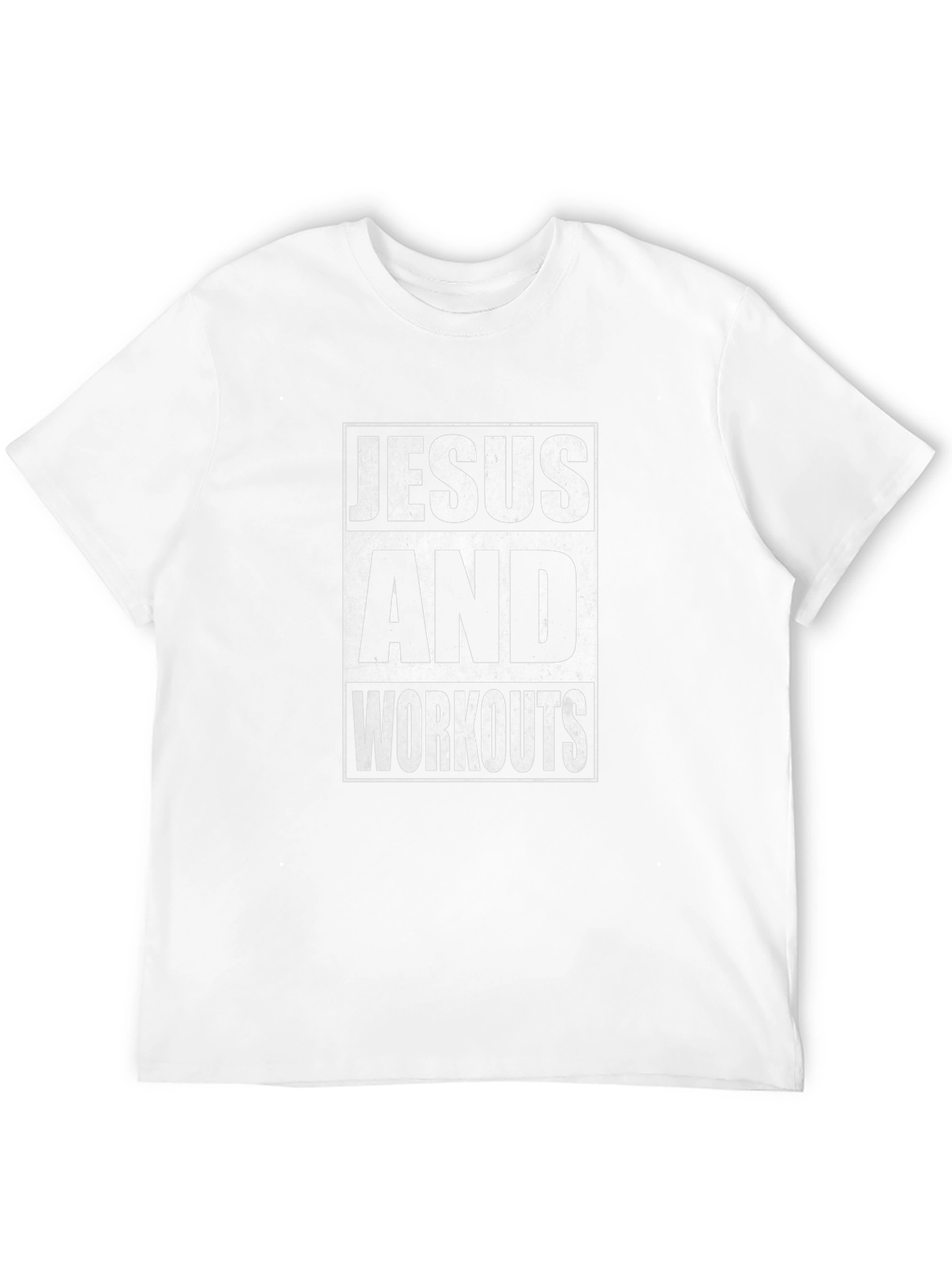 Jesus and Workouts Black Graphic Tee