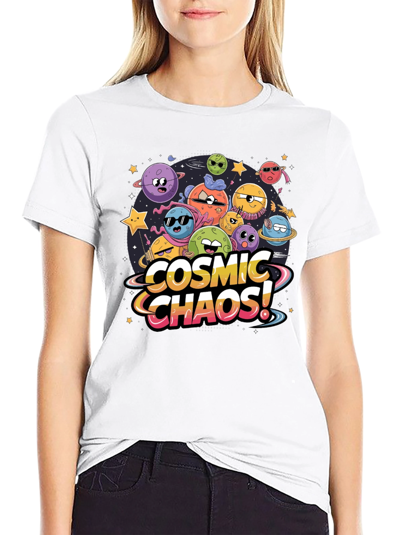 Cosmic Chaos Graphic T-Shirt