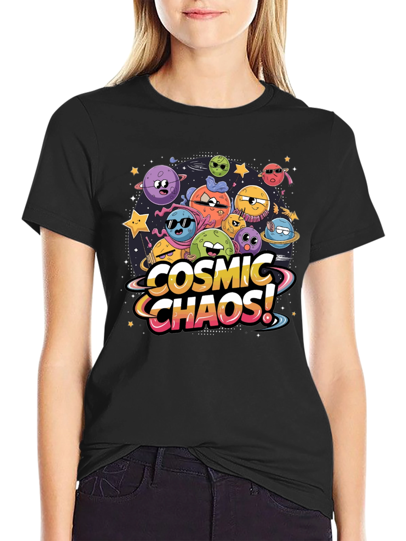 Cosmic Chaos Graphic T-Shirt