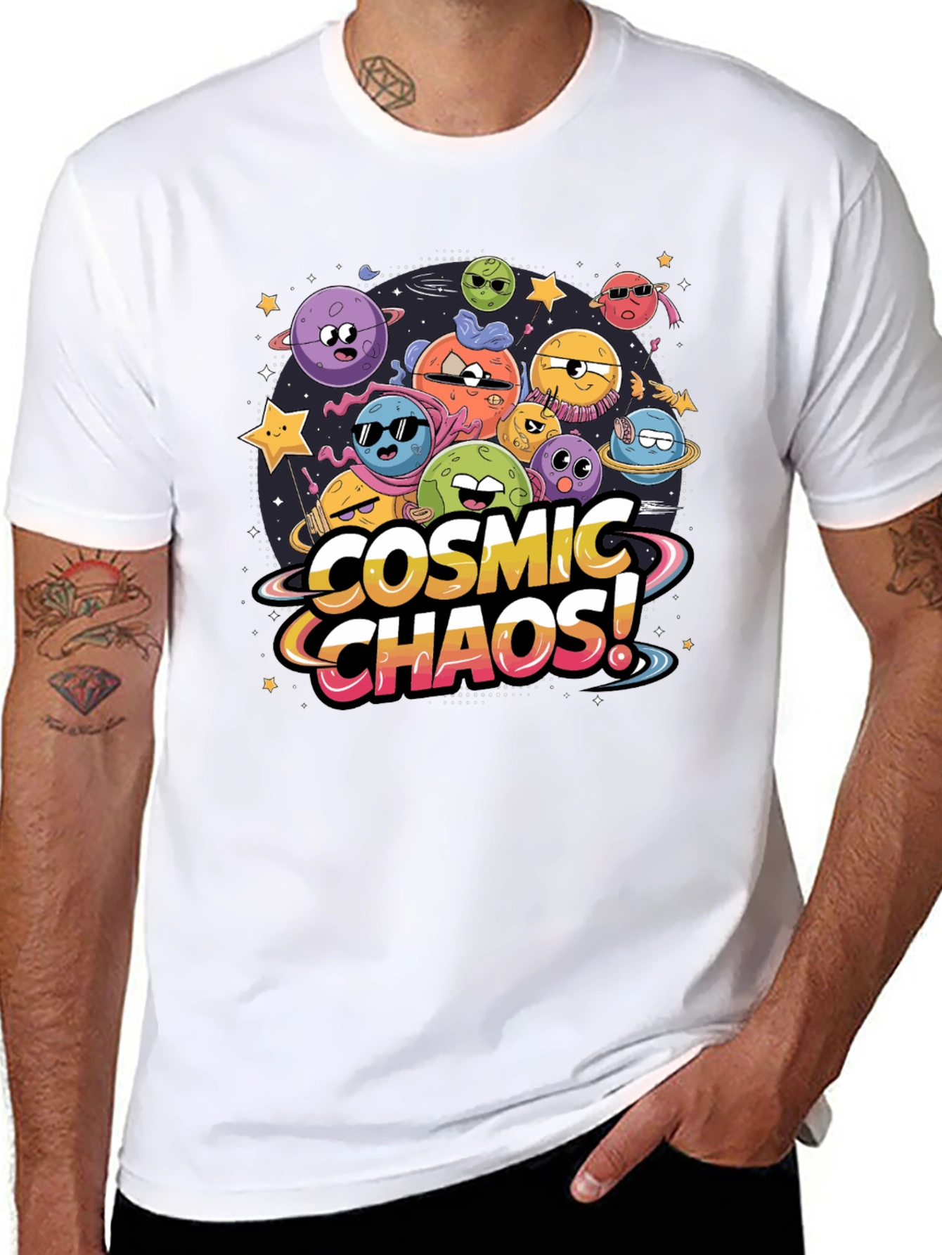 Cosmic Chaos Graphic T-Shirt
