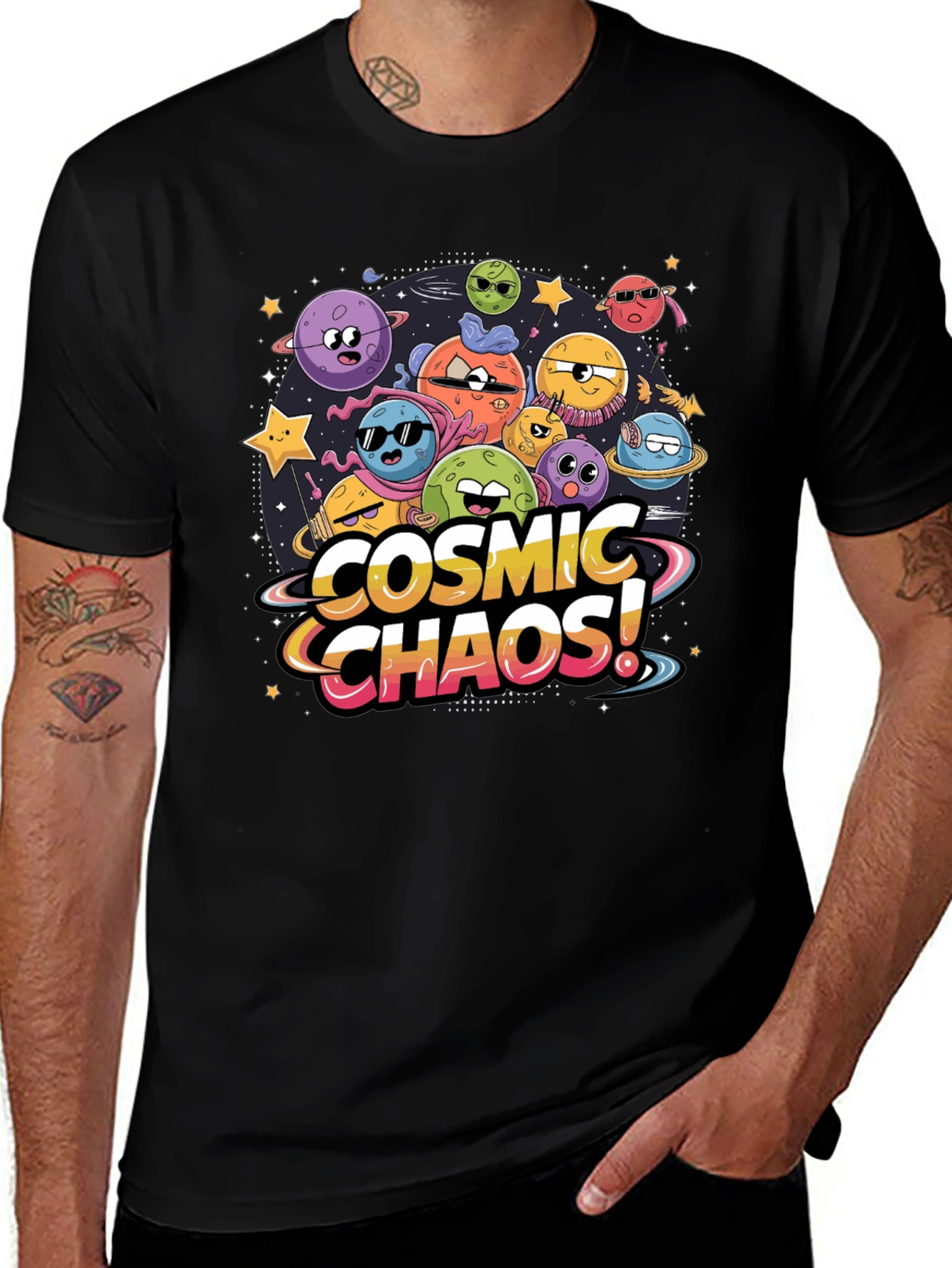 Cosmic Chaos Graphic T-Shirt