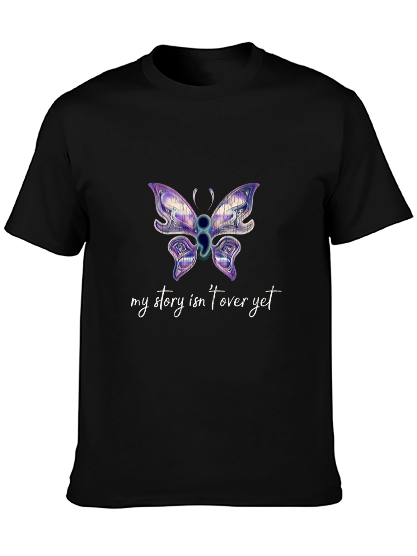 Butterfly Semicolon Mental Health Awareness T-Shirt