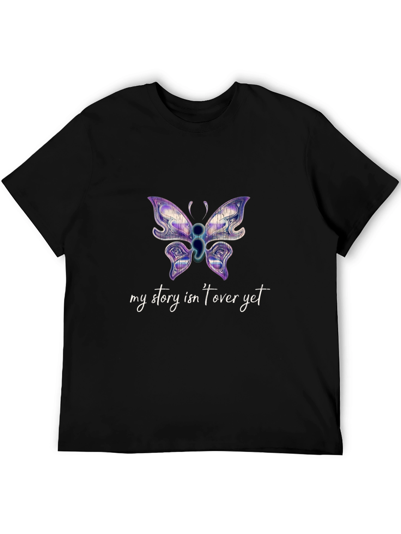 Butterfly Semicolon Mental Health Awareness T-Shirt