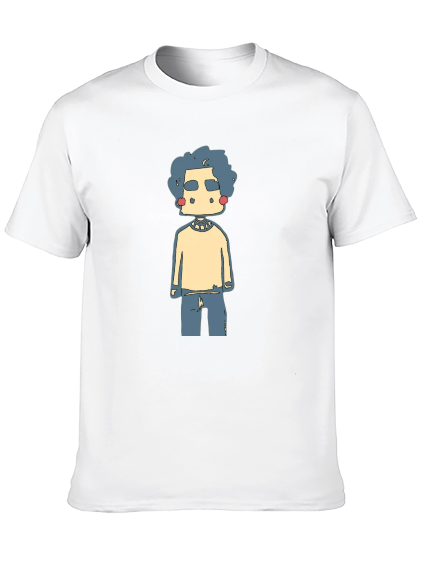 Funky Cartoon Graphic Tee - Black
