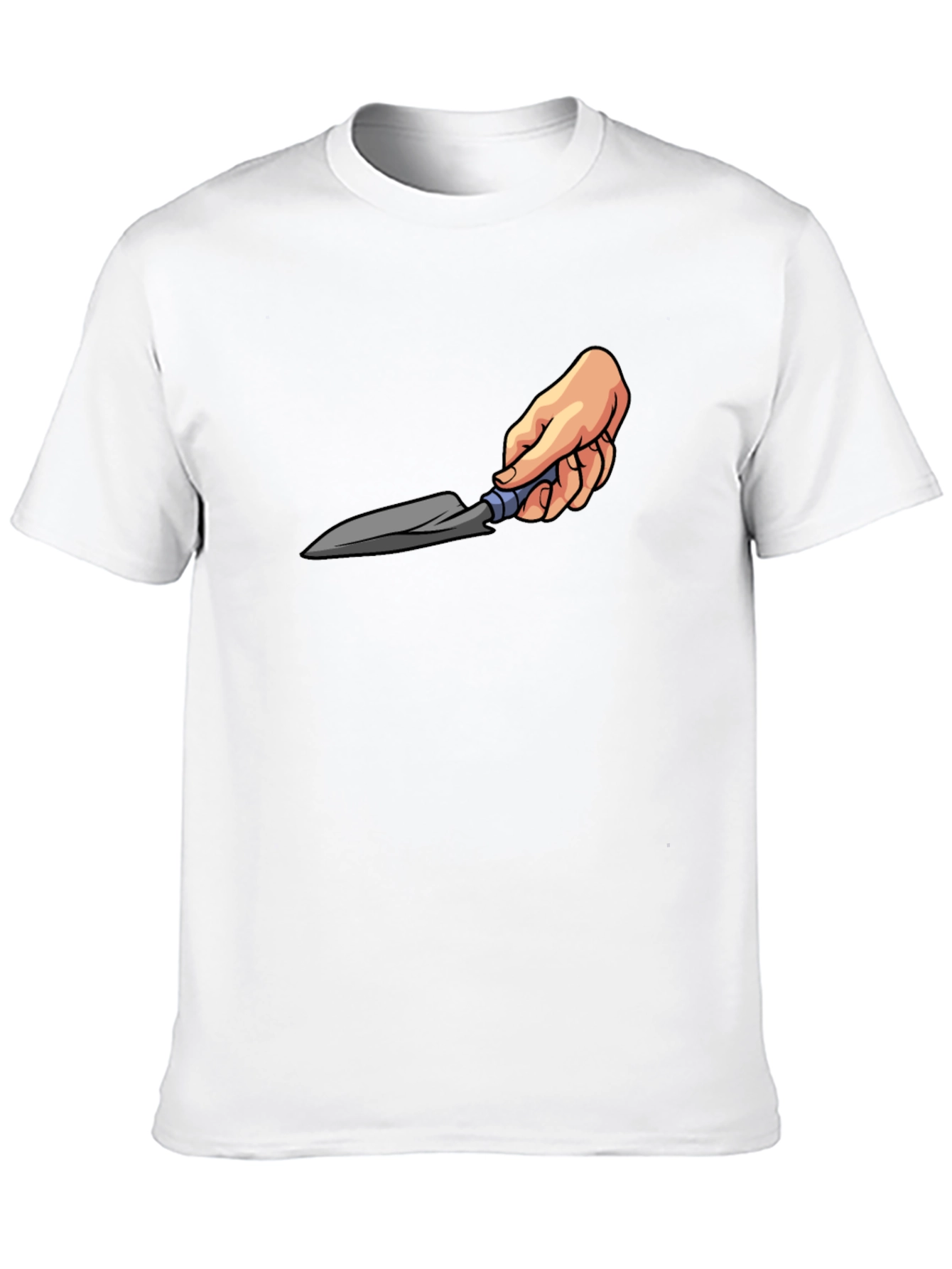 Gardening Trowel Graphic Tee - Black Cotton T-Shirt