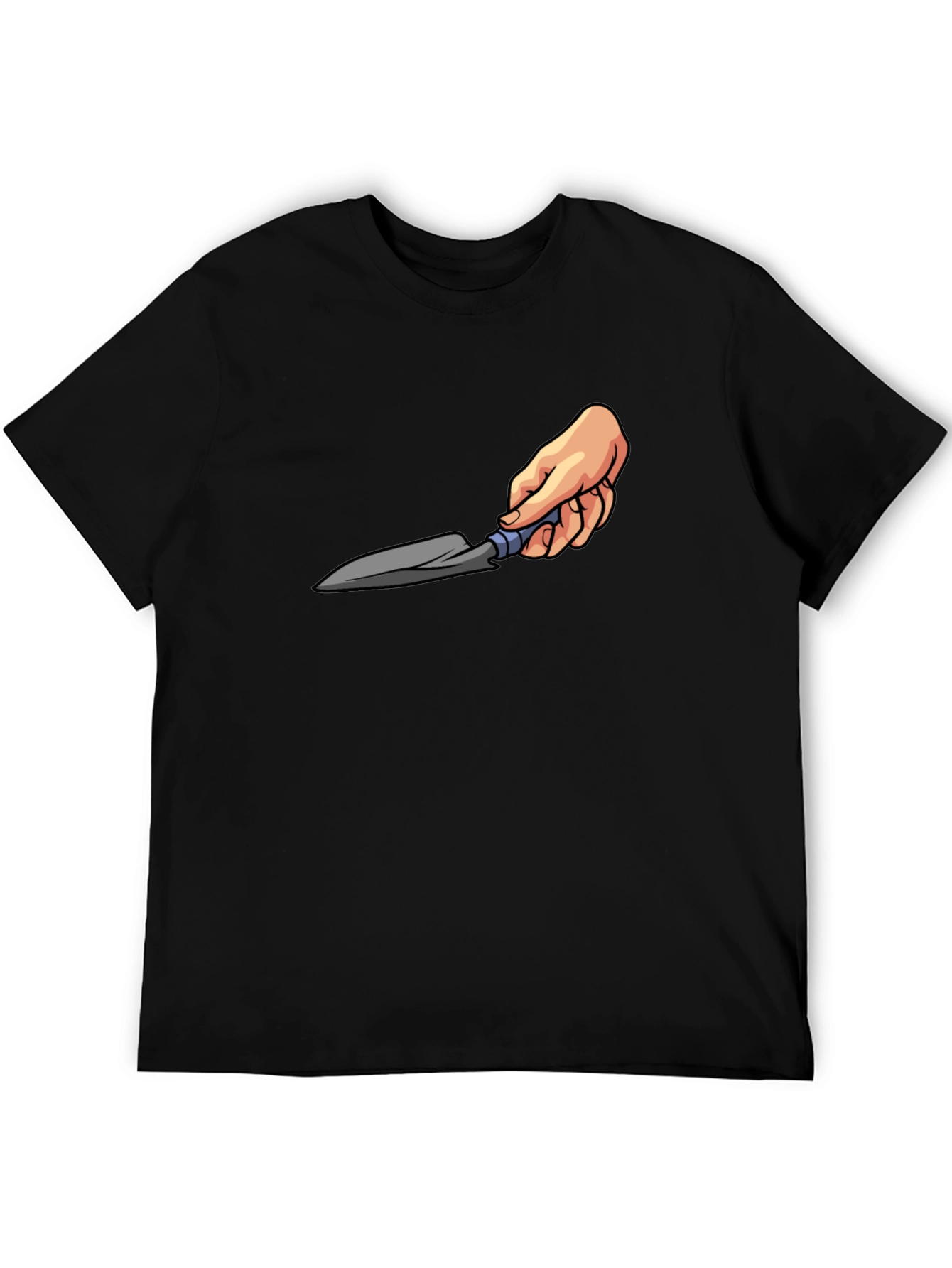 Gardening Trowel Graphic Tee - Black Cotton T-Shirt