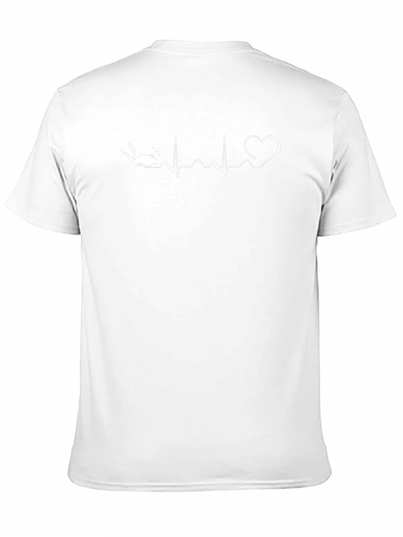 Diver Heartbeat Black T-Shirt