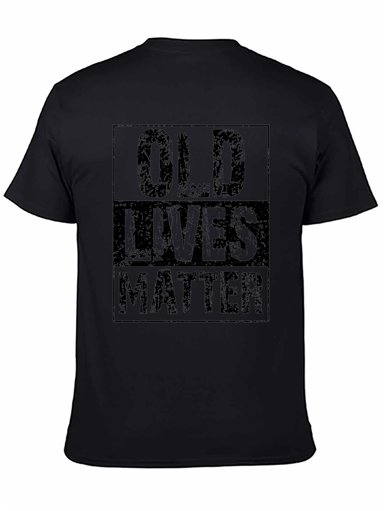 Old Lives Matter Graphic Tee - Black Crewneck