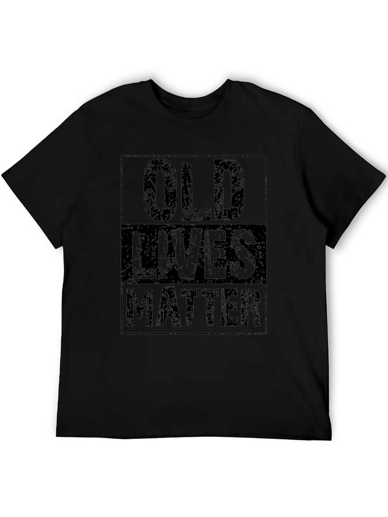 Old Lives Matter Graphic Tee - Black Crewneck