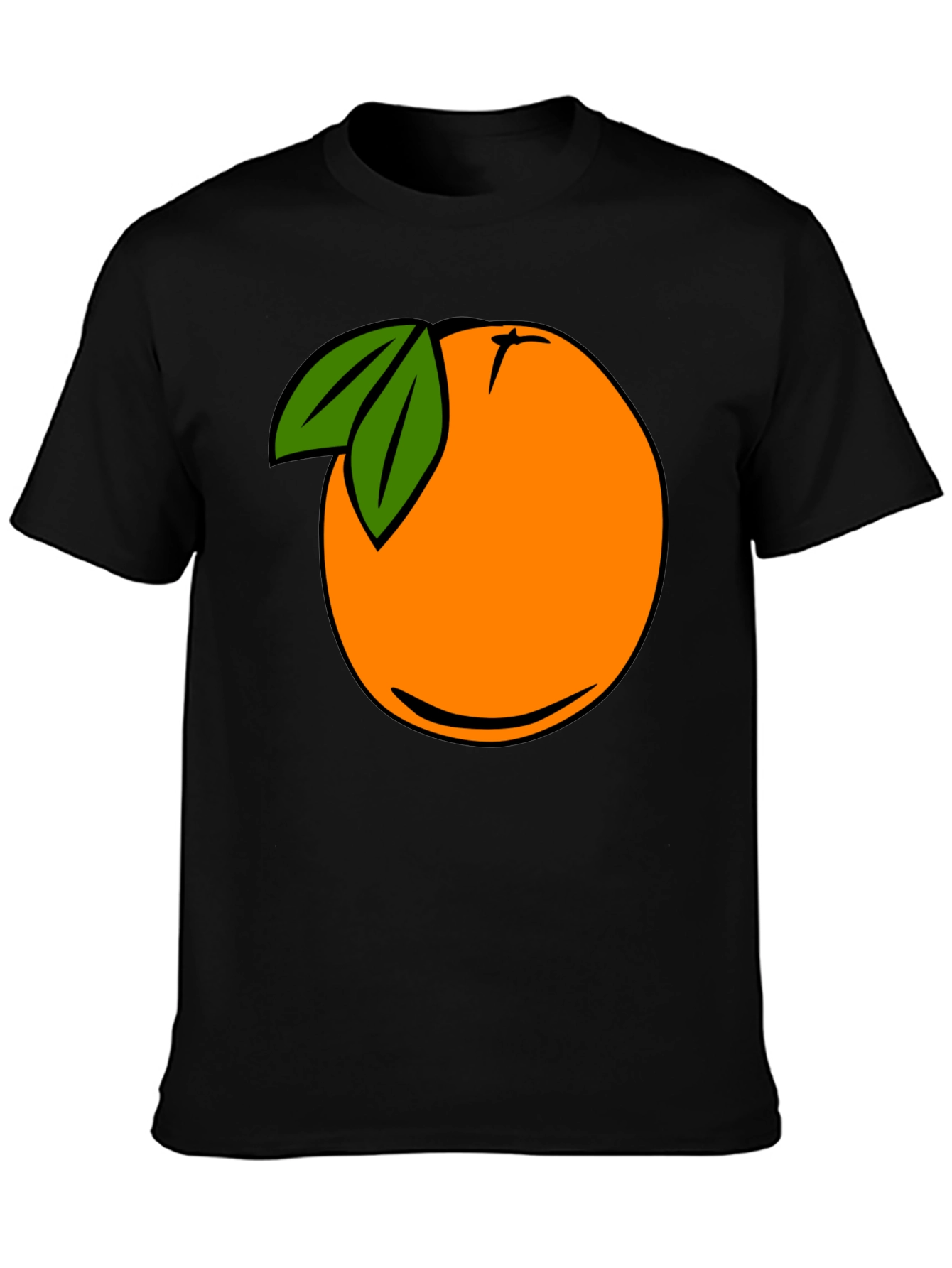 Cartoon Orange Graphic Tee