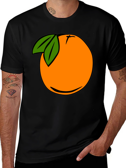 Cartoon Orange Graphic Tee