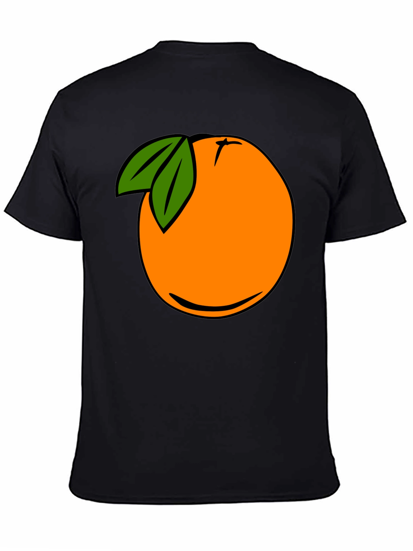 Cartoon Orange Graphic Tee
