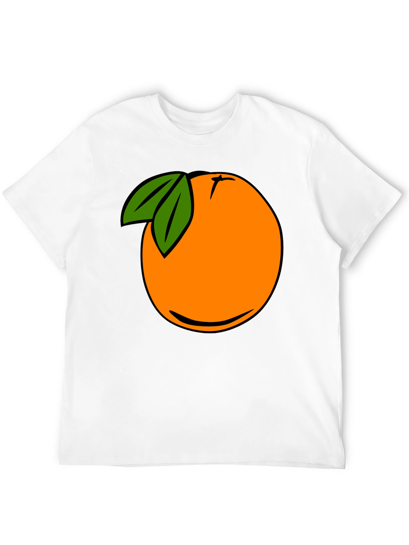 Cartoon Orange Graphic Tee